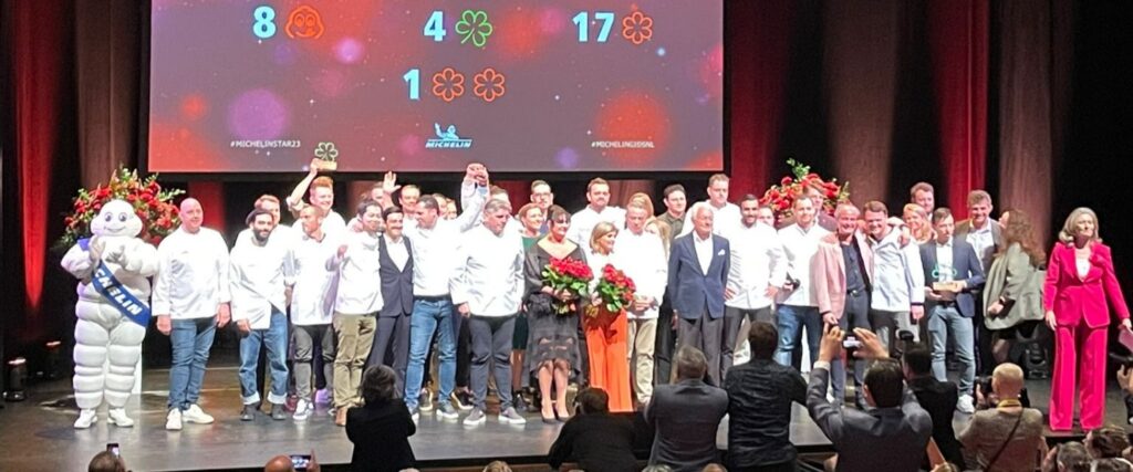Michelin-uitreiking Nederland 2023 in DeLaMar Amsterdam