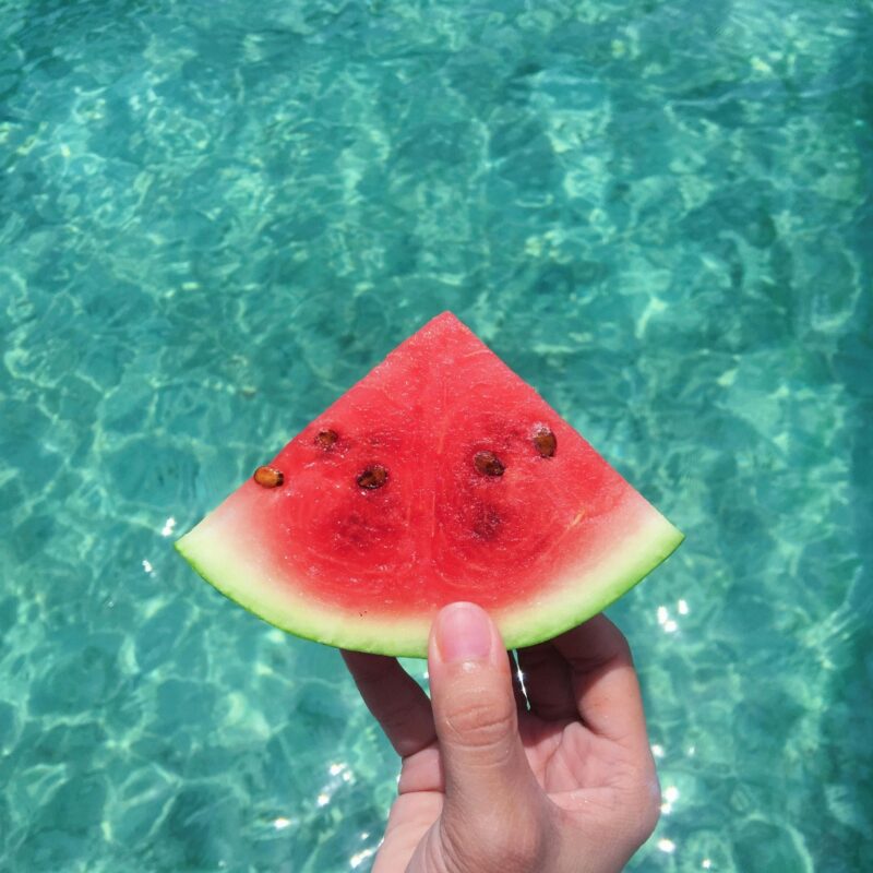 Watermeloen in de zomer