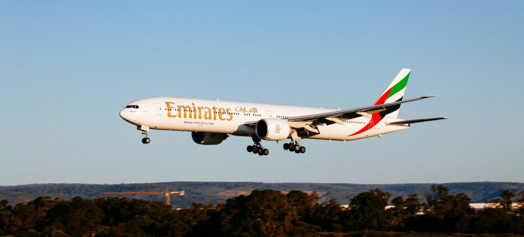 Emirates vliegtuig