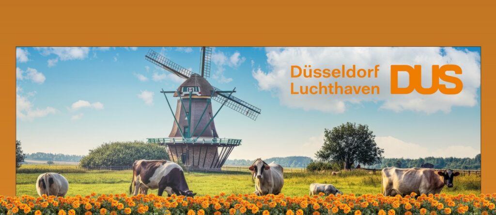 Düsseldorf Airport Oranje