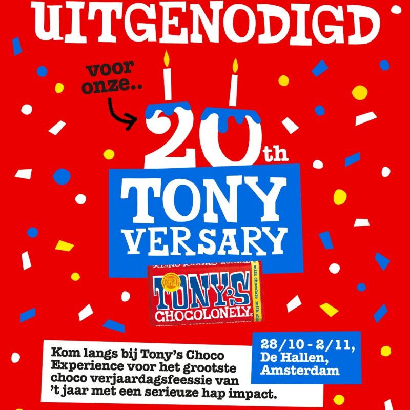 Tony's Chocolonely 20 jaar